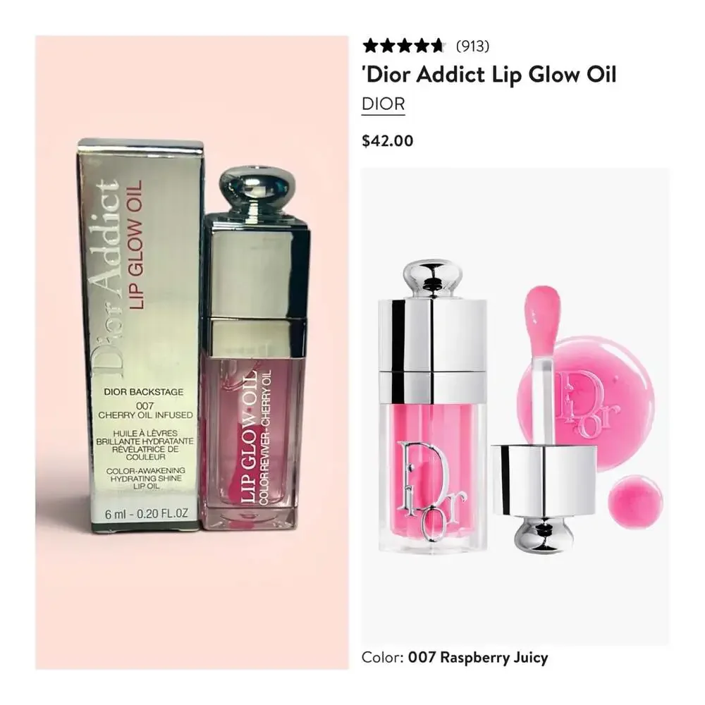 Dior Addict Lip Glow Oil  in 007 Raspberry! NIB!